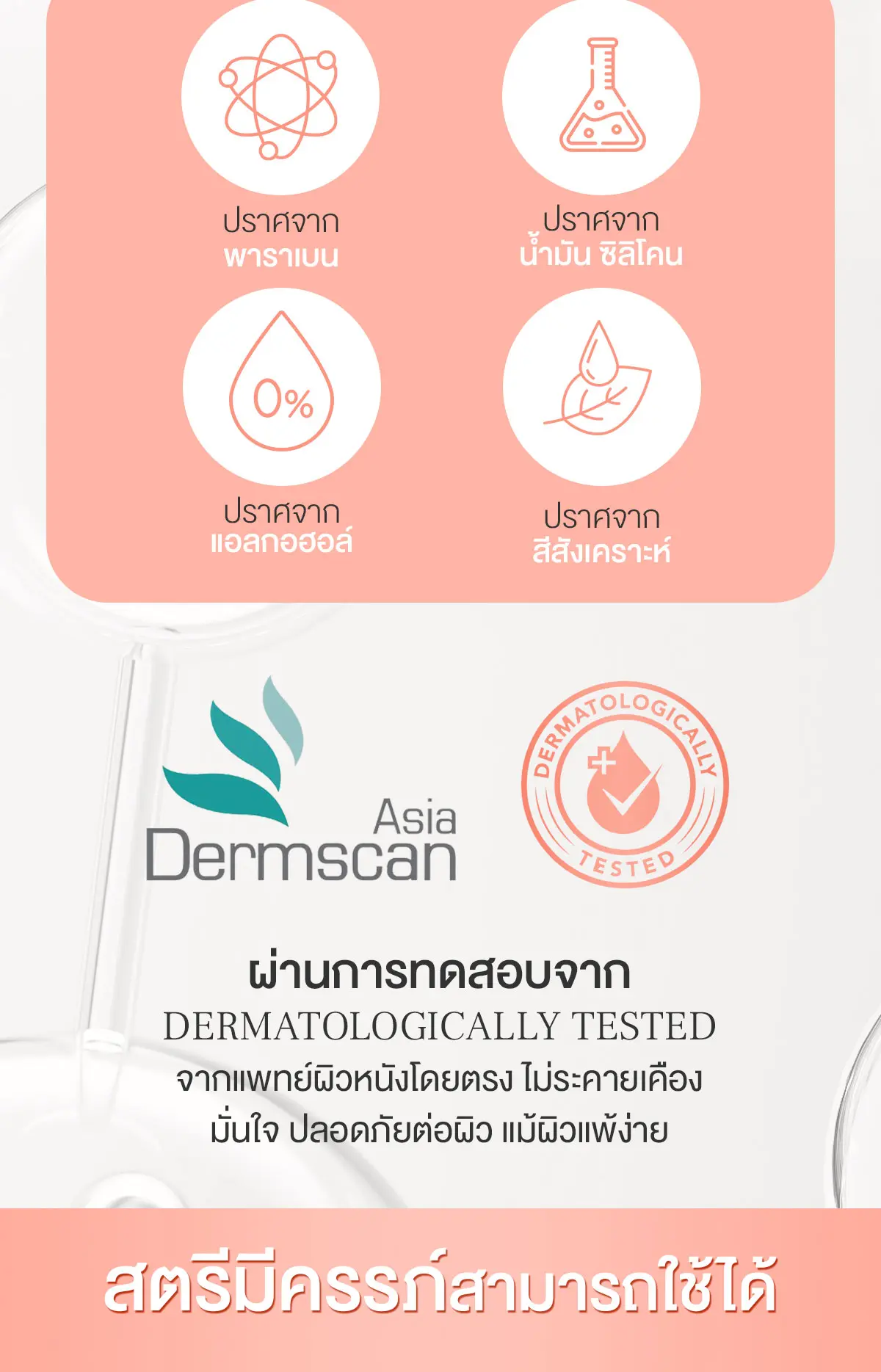 Camellia Cleansing Sensitive จุดซ่อนเร้น ผ่านการทดสอบ จากแพทย์ผิวหนังโดยตรง